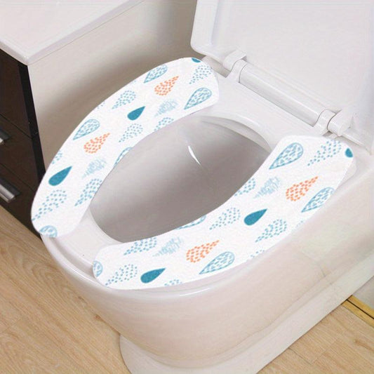 Cartoon Cuttable Toilet Seat Covers Mat Self Adhesive