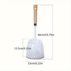 Wooden Handle Toilet Brush Long Handle Cleaning Tool
