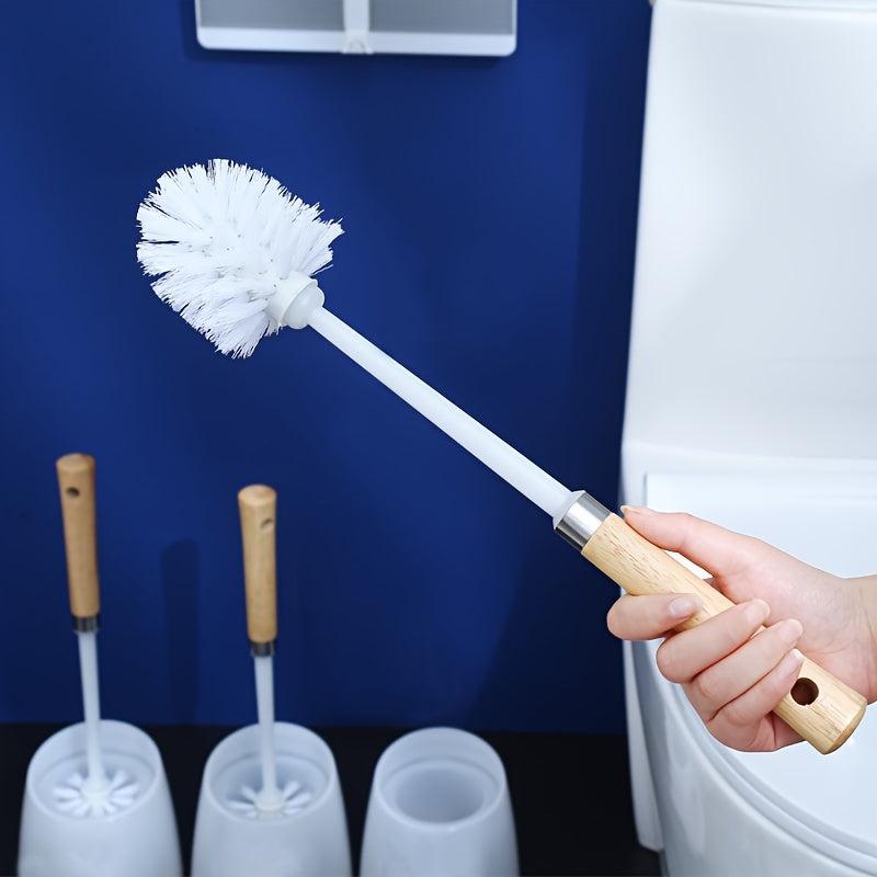 Wooden Handle Toilet Brush Long Handle Cleaning Tool