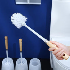 Wooden Handle Toilet Brush Long Handle Cleaning Tool