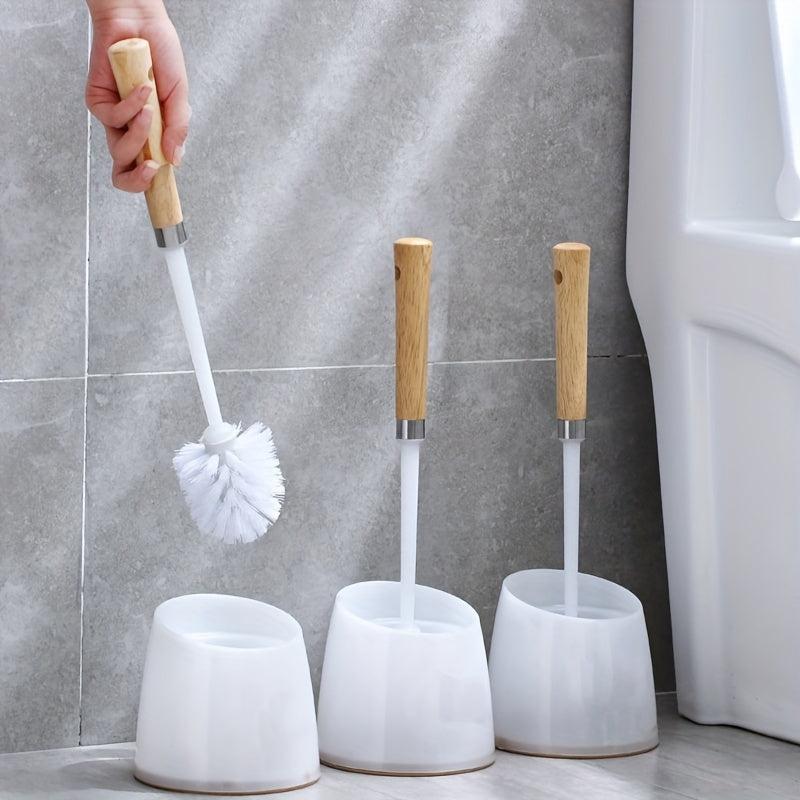 Wooden Handle Toilet Brush Long Handle Cleaning Tool