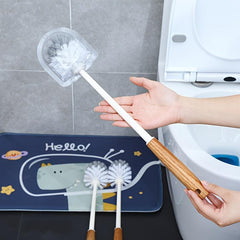 Wooden Handle Toilet Brush Long Handle Cleaning Tool