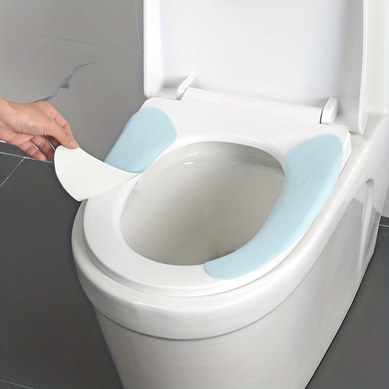 2pcs Washable Toilet Seat Covers Cartoon Thick Padded Non Slip Soft Cushion