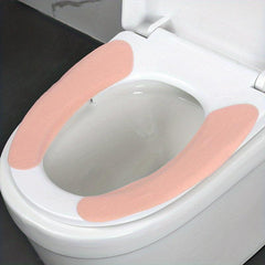 2pcs Washable Toilet Seat Covers Cartoon Thick Padded Non Slip Soft Cushion