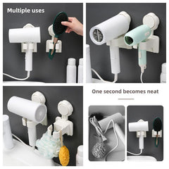 Multifunctional Storage Rack Hair Dryer Holder Lazy Bracket