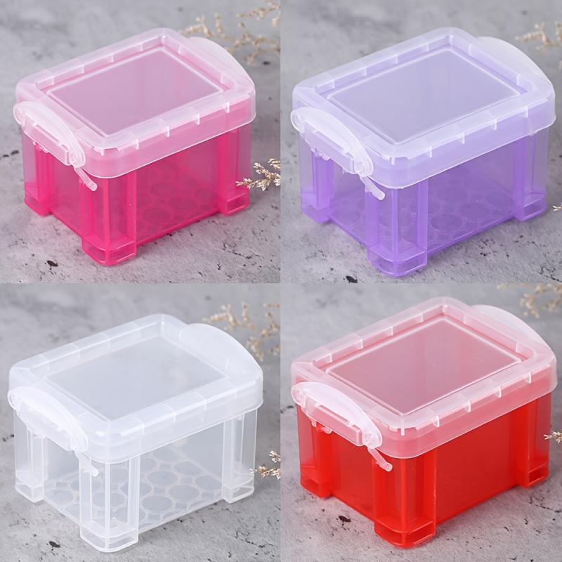 Translucent Plastic Box with Lid for Jewelry or Toy Storage