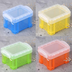 Translucent Plastic Box with Lid for Jewelry or Toy Storage