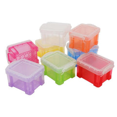 Translucent Plastic Box with Lid for Jewelry or Toy Storage