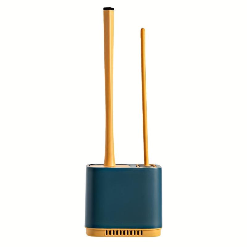 Long Handle Toilet Bowl Brush and Holder Wall Mounted Bathroom Accessory