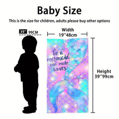 Mermaid Tail Beach Towel Sand Quick Dry Personalized Bath Towel