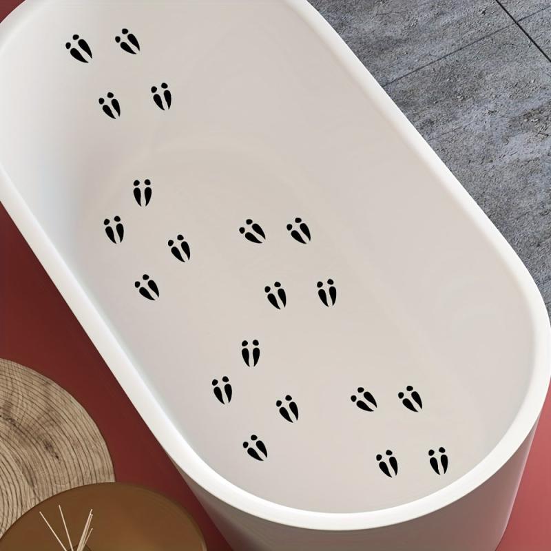 6pcs Bathtub Appliques Waterproof Sticker Self Adhesive Removable