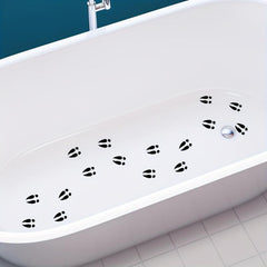 6pcs Bathtub Appliques Waterproof Sticker Self Adhesive Removable