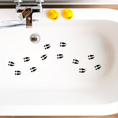 6pcs Bathtub Appliques Waterproof Sticker Self Adhesive Removable