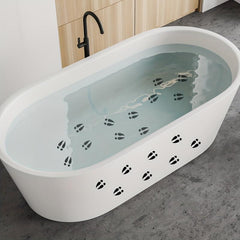 6pcs Bathtub Appliques Waterproof Sticker Self Adhesive Removable