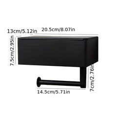 Stainless Steel Wall Mounted Tissue Holder with Phone Holder