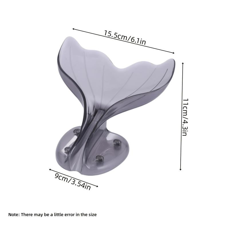 Fishtail Shaped Soap Dish Self Draining Soap Holder