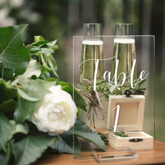10pcs Acrylic Shelf Blank Plate Wedding Table Setting DIY Sign Home Decoration