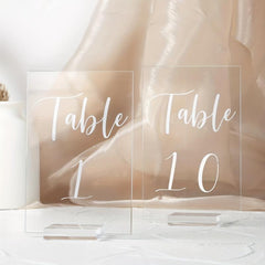 10pcs Acrylic Shelf Blank Plate Wedding Table Setting DIY Sign Home Decoration