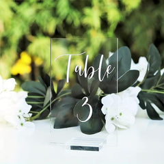 10pcs Acrylic Shelf Blank Plate Wedding Table Setting DIY Sign Home Decoration