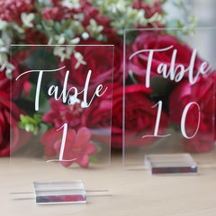 10pcs Acrylic Shelf Blank Plate Wedding Table Setting DIY Sign Home Decoration