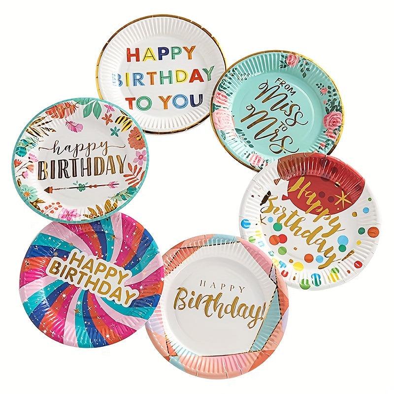 17 78 Cm Colored Paper Plates Bronzing Birthday Party Supplies