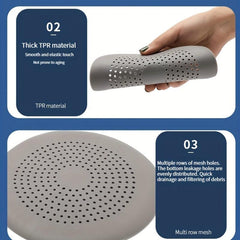 Silicone Sink & Shower Drain Filter, Prevent Clogging, Easy Install & Clean