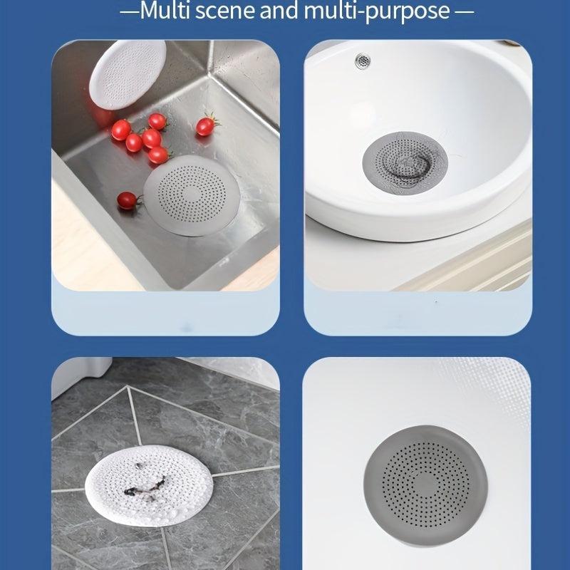 Silicone Sink & Shower Drain Filter, Prevent Clogging, Easy Install & Clean