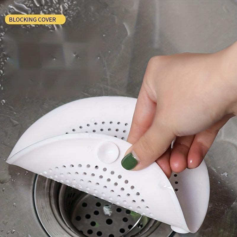 Silicone Sink & Shower Drain Filter, Prevent Clogging, Easy Install & Clean