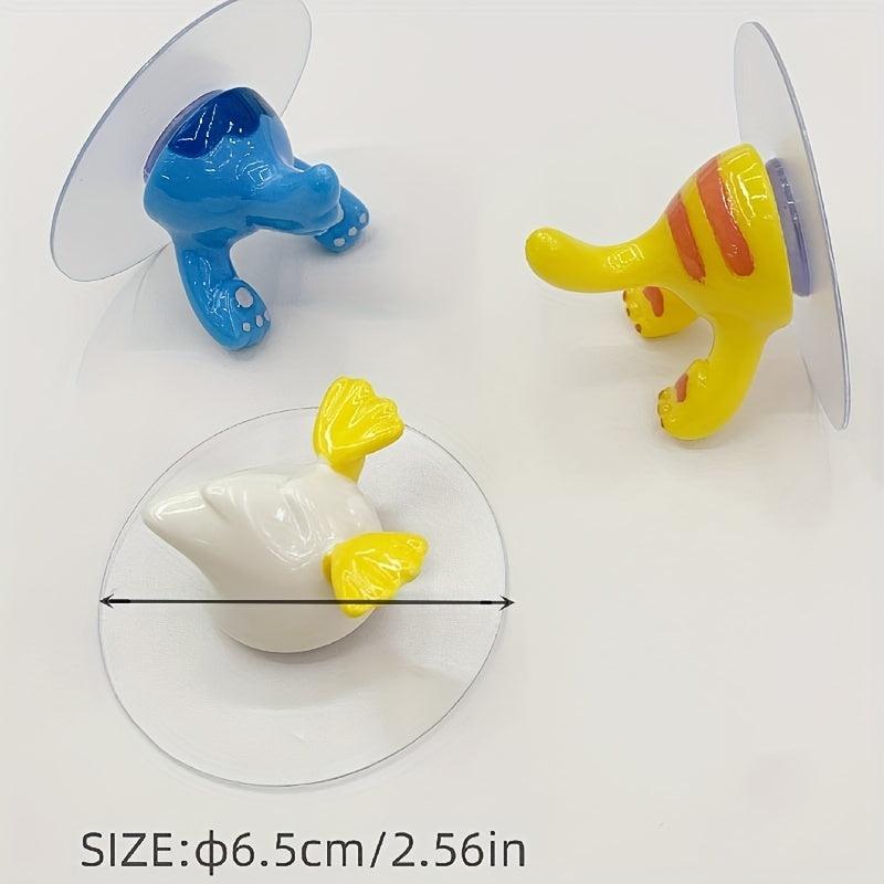 Kids Bathroom Adhesive Hook Clothes Hat Key Wall Mount Strong Film