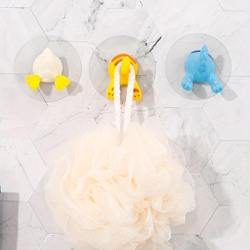 Kids Bathroom Adhesive Hook Clothes Hat Key Wall Mount Strong Film