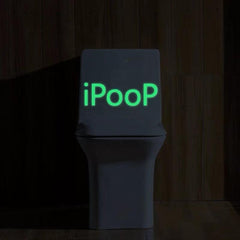 Luminous Carved Toilet Stickers Bathroom Wall Stickers Toilet Lid Sticker