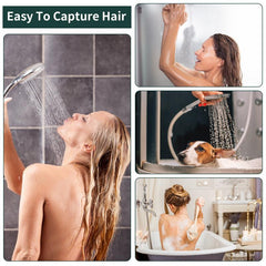 2pcs Shower Drain Hair Catcher Multifunction Drain Cover Filter