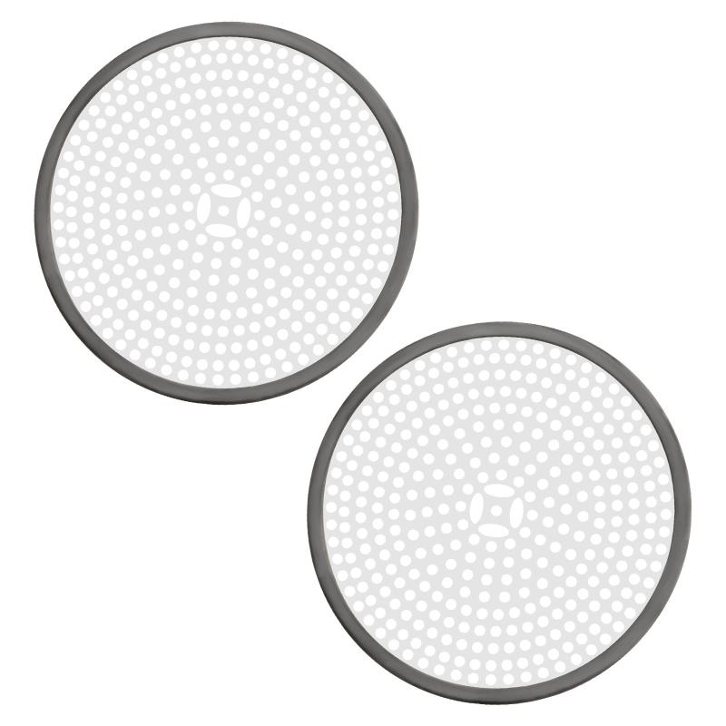 2pcs Shower Drain Hair Catcher Multifunction Drain Cover Filter