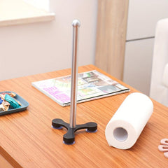 Vertical Roll Paper Holder Stainless Steel Desktop Napkin Organizer