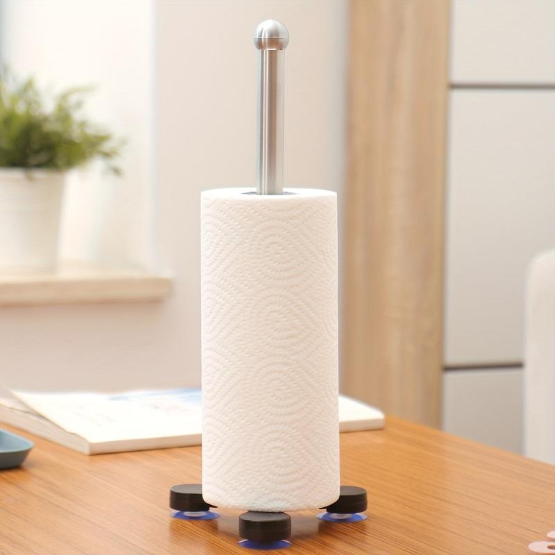 Vertical Roll Paper Holder Stainless Steel Desktop Napkin Organizer