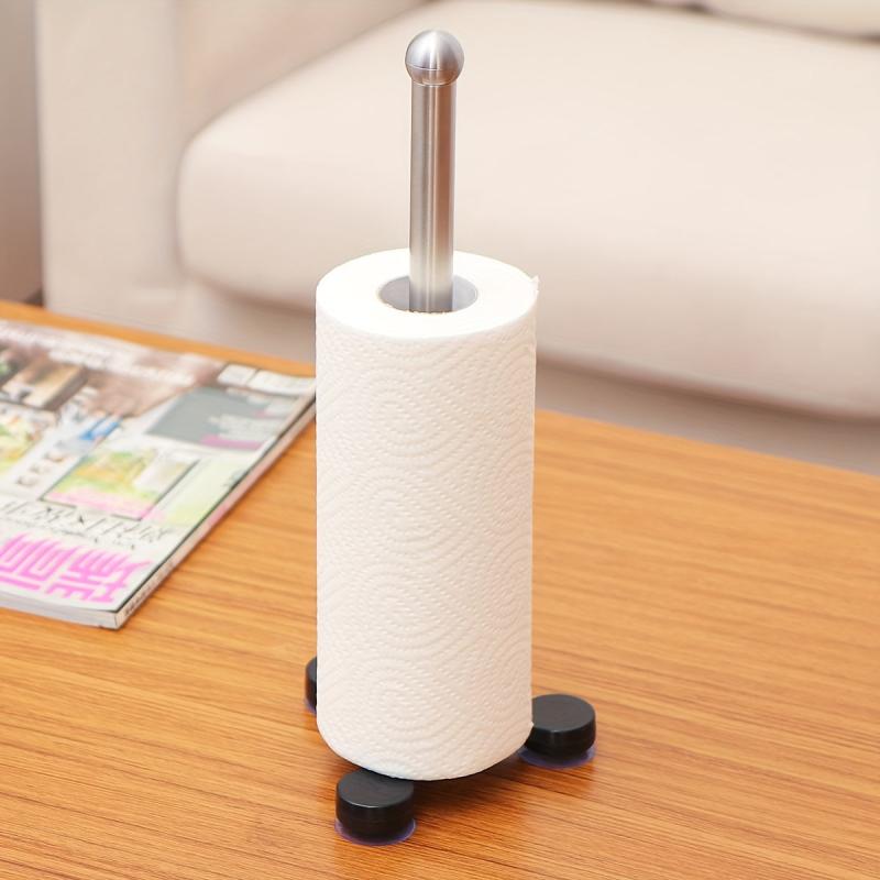 Vertical Roll Paper Holder Stainless Steel Desktop Napkin Organizer