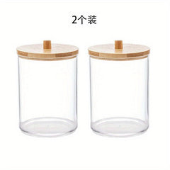 Acrylic Cotton Swab Storage Box Makeup Cotton Storage Box