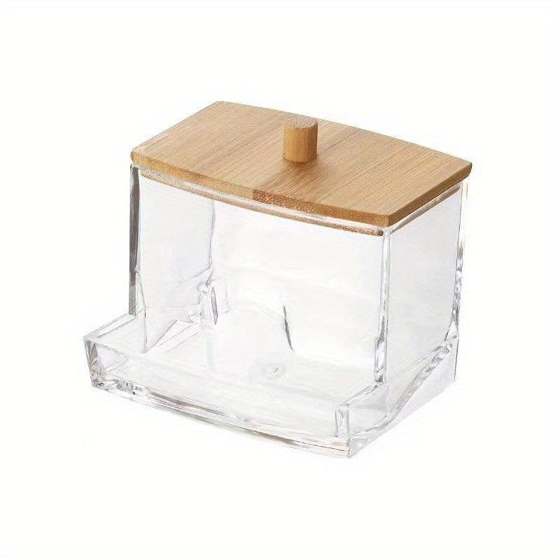 Acrylic Cotton Swab Storage Box Makeup Cotton Storage Box