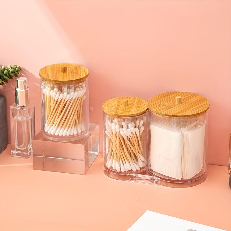Acrylic Cotton Swab Storage Box Makeup Cotton Storage Box