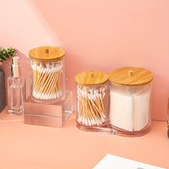 Acrylic Cotton Swab Storage Box Makeup Cotton Storage Box
