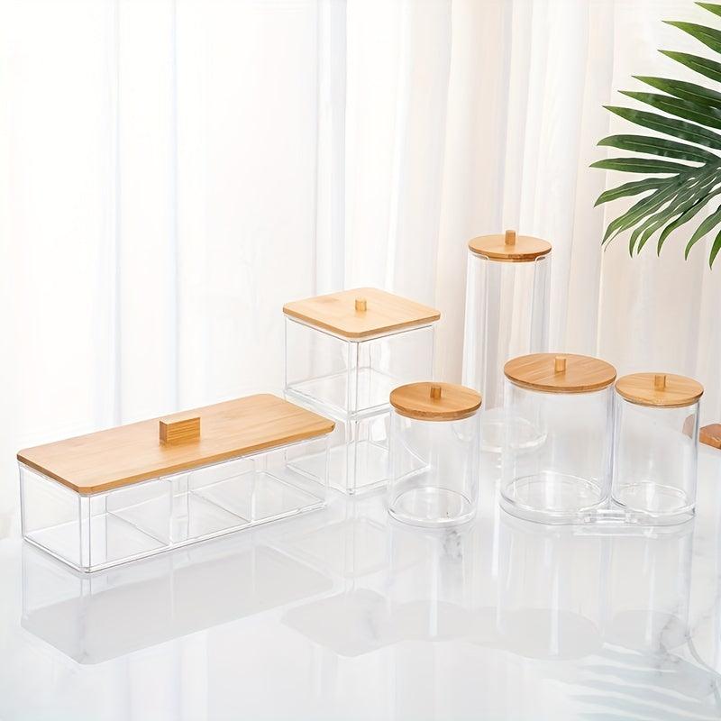 Acrylic Cotton Swab Storage Box Makeup Cotton Storage Box