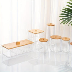 Acrylic Cotton Swab Storage Box Makeup Cotton Storage Box