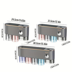 Toothbrush Holder & Automatic Toothpaste Dispenser