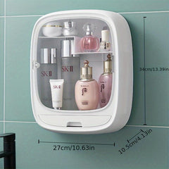 Wall Mounted Cosmetics Storage Box Moisture-proof Bathroom Shelf