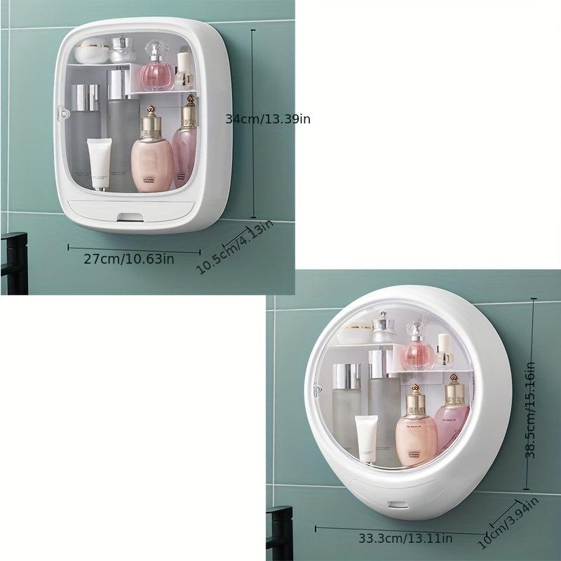 Wall Mounted Cosmetics Storage Box Moisture-proof Bathroom Shelf