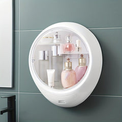 Wall Mounted Cosmetics Storage Box Moisture-proof Bathroom Shelf