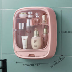 Wall Mounted Cosmetics Storage Box Moisture-proof Bathroom Shelf