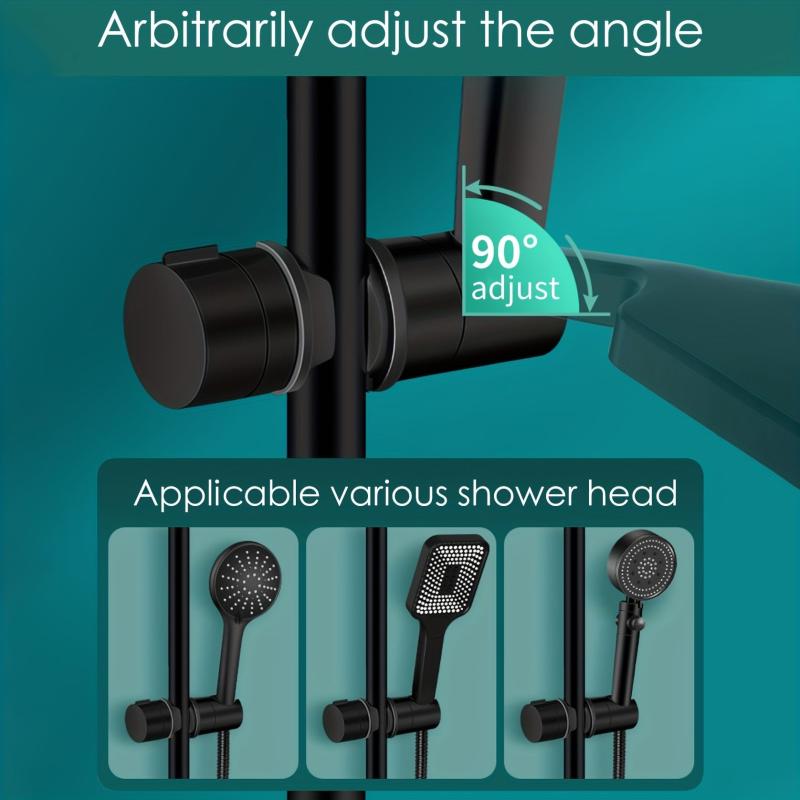 Adjustable Handheld Showerhead Holder Rotating Rack for Easy Access