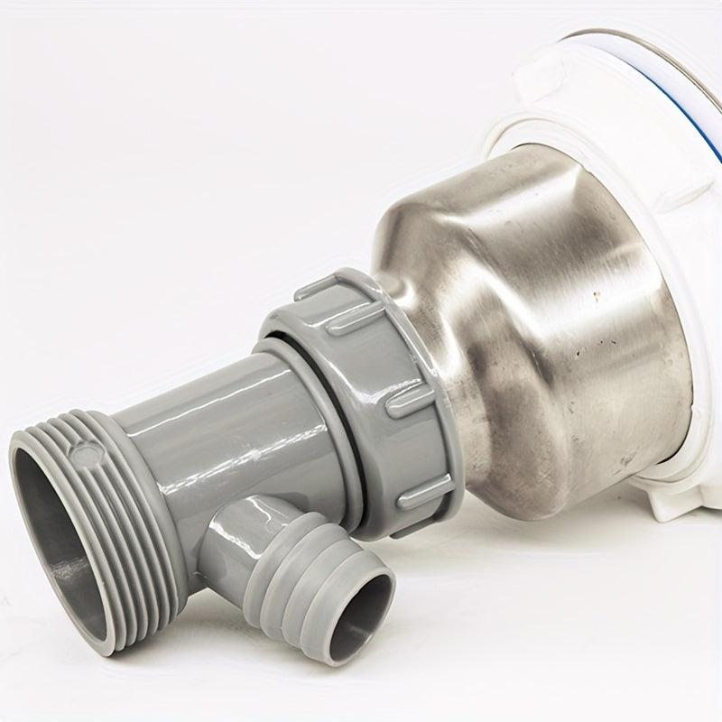 Overflow Three way Sink Drain Pipe Drain Waste Trap Pipe Extension Connector