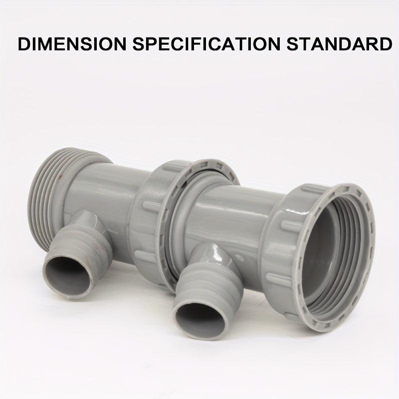 Overflow Three way Sink Drain Pipe Drain Waste Trap Pipe Extension Connector